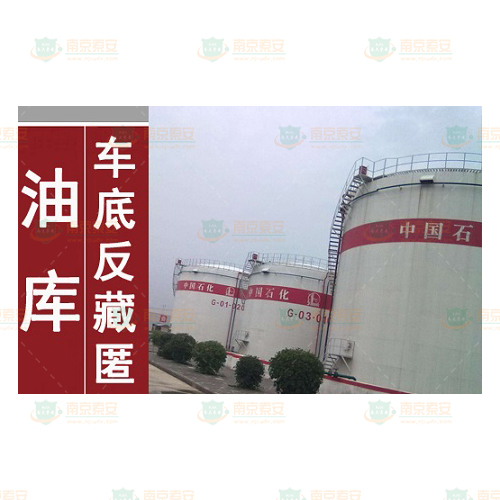 Anti-hiding system for imaging under vehicle of oil depot