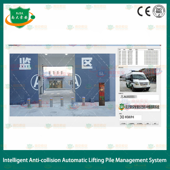 Intelligent anti-collision automatic lifting pile management system