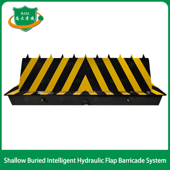 Shallow Buried Type Small Construction Volume Hydraulic Flap Barricades System